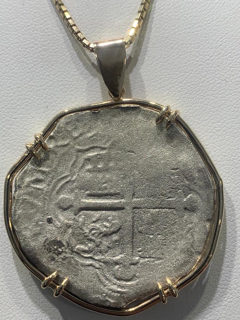 Dry Tortugas Shipwreck 1622 8 Reale Necklace