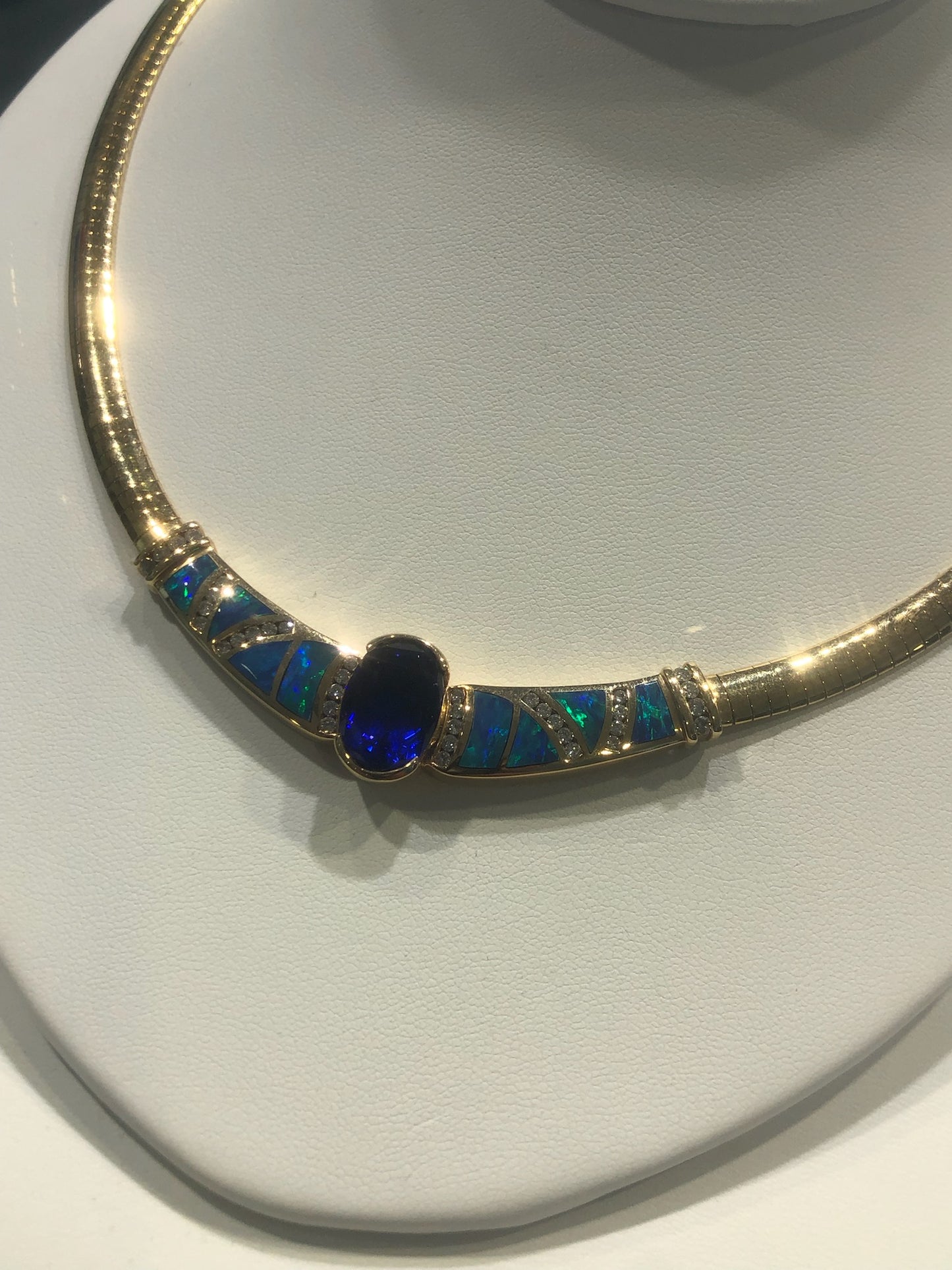 Tanzanite & Australian Opal Necklace (Call for Price)