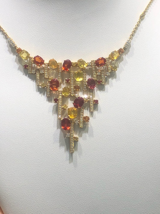 Key West Sunset Sapphire necklace