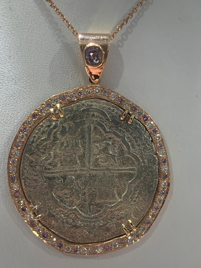 Very Rare Atocha 2 Reale Shipwreck Coin Necklace